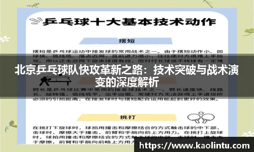 北京乒乓球队快攻革新之路：技术突破与战术演变的深度解析